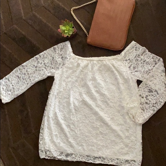 Tops - Lace Off Shoulder Top